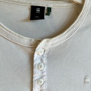 G-Star Raw Men's White Cotton Cool Shirts. Used good condition. All 3 for $15.